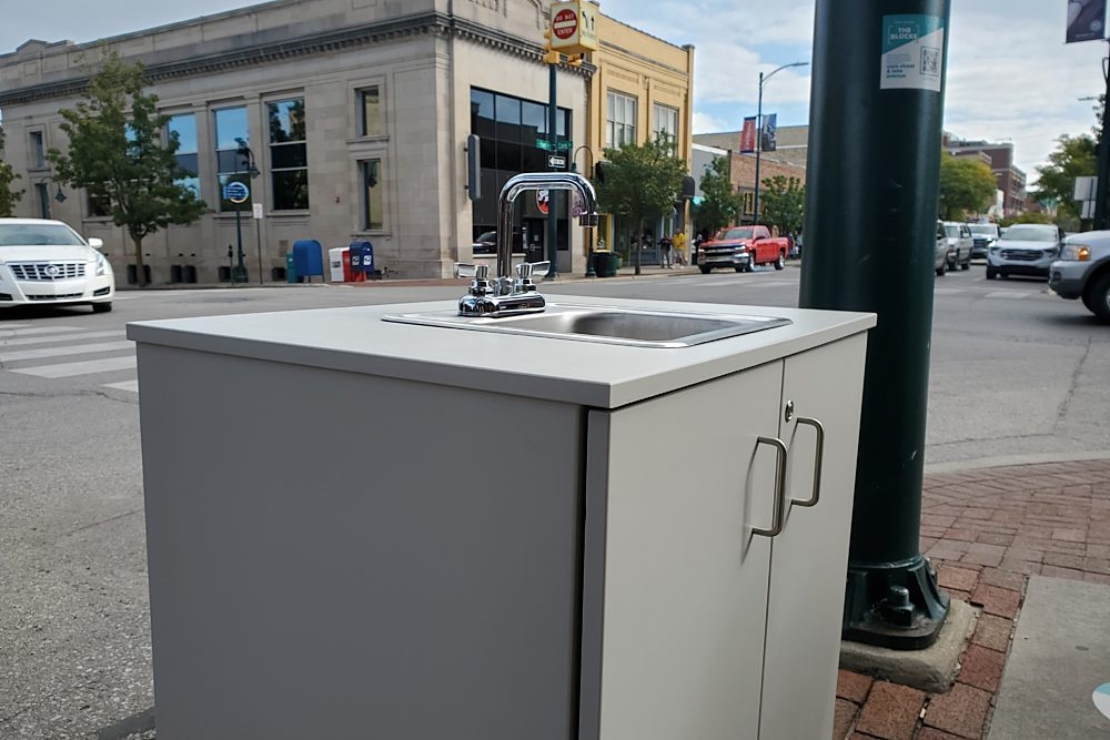 Portable Outdoor Handwashing Station in Traverse City, Michigan