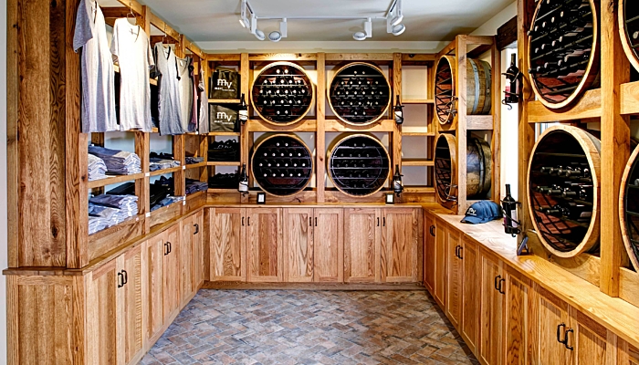 Mari Vineyards Retail Display with Custom Wine Racks
