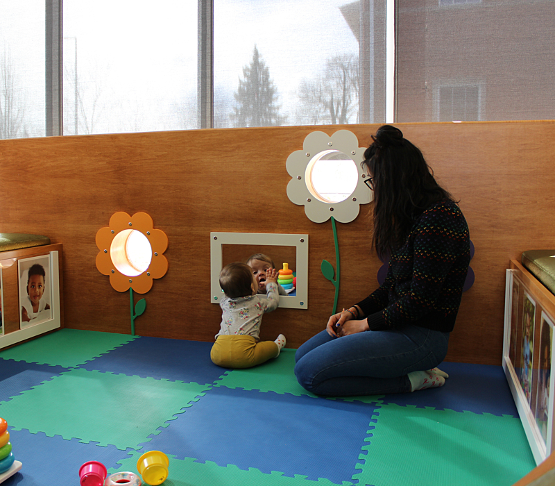 Sturdy Play Area for Babies at Deerfield Library